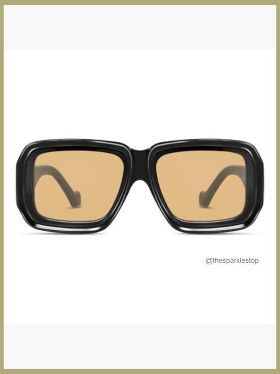 Vintage Oversized Square Sunglasses UV400 Big Large Retro Sun Glasses main image 6